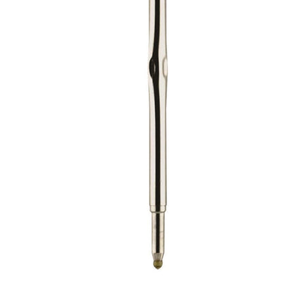 F-Series Ballpoint Stainless Steel Pen Refill, Fine 0.8 mm Conical Tip, Black Ink, 2/Pack