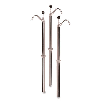 Bottle Pump, 22 oz Output, Steel, 42.5" Tall, Chrome, 6/Carton