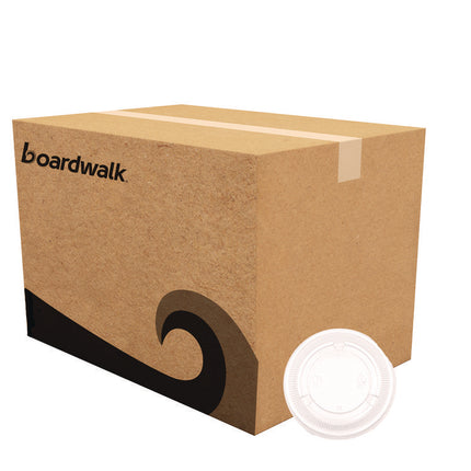 Souffle/Portion Cup Lids, Fits 3.25 oz to 5.5 oz Portion Cups, Plastic, Clear, 2,500/Carton
