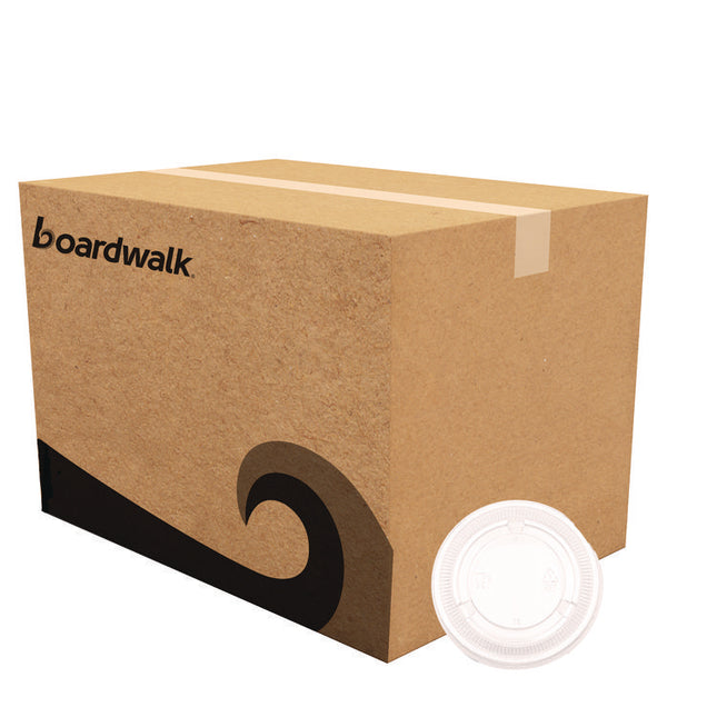 Souffle/Portion Cup Lids, Fits 3.25 oz to 5.5 oz Portion Cups, Plastic, Clear, 2,500/Carton