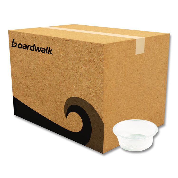 Souffle/Portion Cups, 1.5 oz, Plastic, Translucent, 2,500/Carton