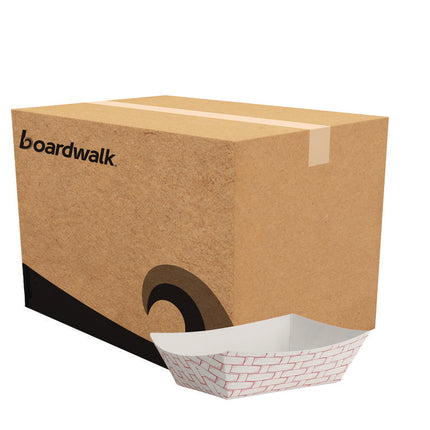 Paper Food Baskets, 0.5 Lb Capacity, Red/white, 1,000/carton