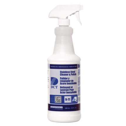 Stainless Steel Cleaner and Polish RLQ, 32 oz Spray Bottle, 4/Carton