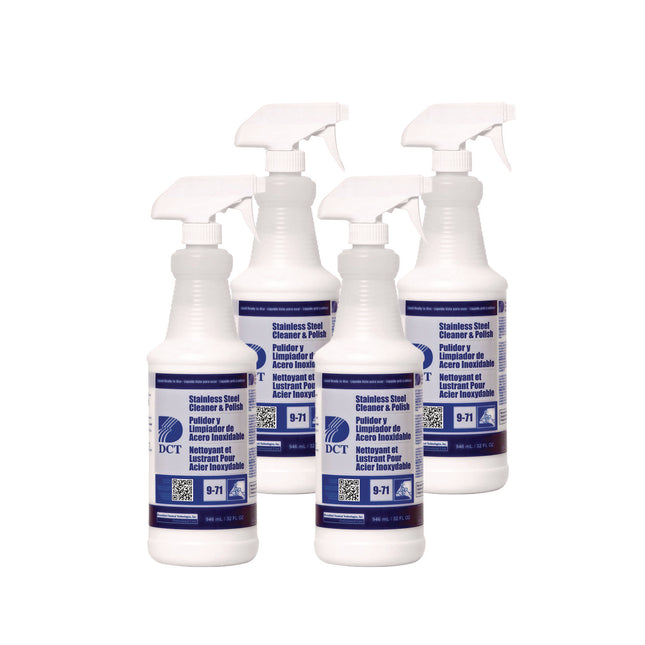 Stainless Steel Cleaner and Polish RLQ, 32 oz Spray Bottle, 4/Carton