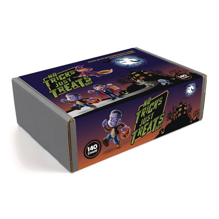 No Tricks Just Treats Halloween Box, Assorted Varieties, 140 Count