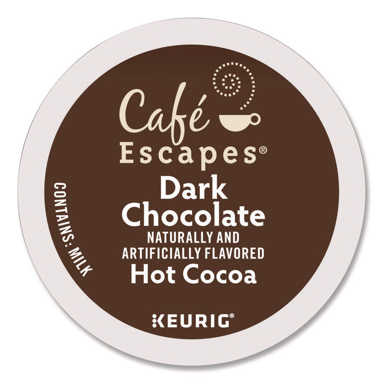Dark Chocolate Hot Cocoa K-Cups, 24/box, 4 Box/carton
