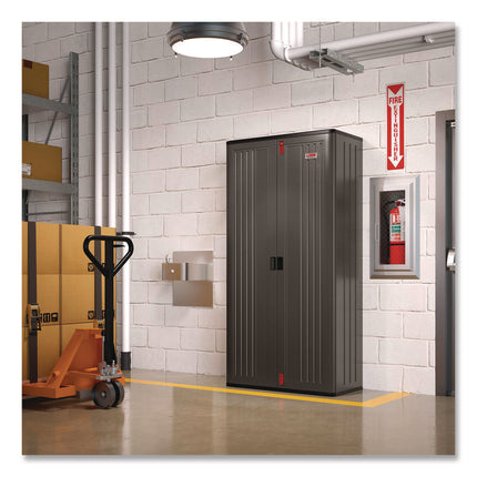 Mega Tall Storage Cabinet, 40 x 20.25 x 80.25, Gray