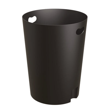 Outdoor Decorative Metal Trash Can with Metal Lid with Ash Bonnet, 35.38 gal, Metal, Black