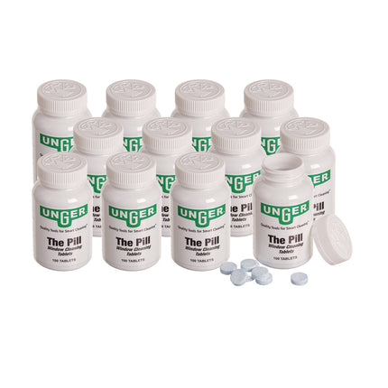 Pill Window Cleaning Tablets, 100/Bottle, 12/Carton