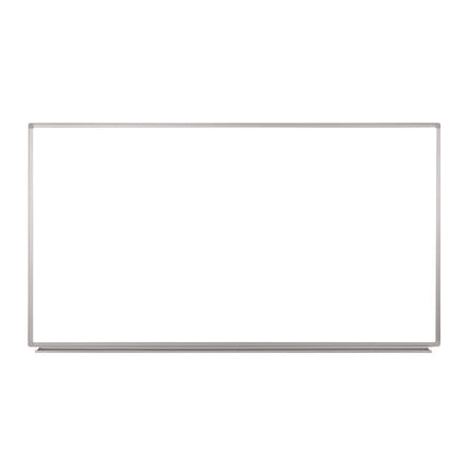 Wall-Mounted Magnetic Whiteboard, 72" x 40", White Surface, Silver Aluminum Frame