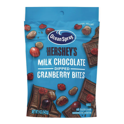 Milk Chocolate Dipped Cranberry Bites, Cranberry/Chocolate, 5 oz Bag, 12/Carton