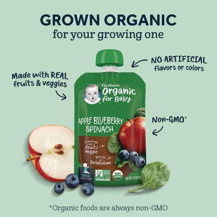 Organic 2nd Foods Baby Food Pouches, Assorted Flavors, 3.5 oz Pouch, 12/Carton