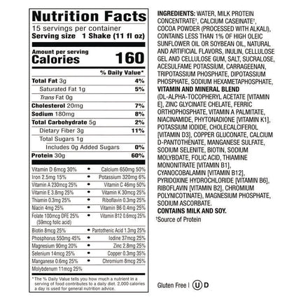 Chocolate Shake, 11 oz, 15/Carton