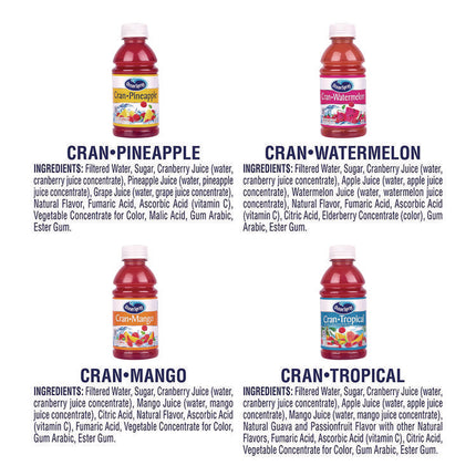 Tropical Variety Pack, Assorted Flavors, 10 oz Bottle, 24/Carton