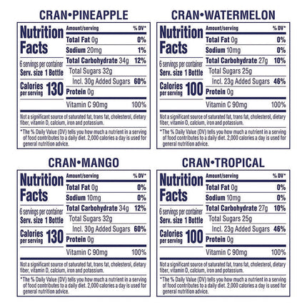 Tropical Variety Pack, Assorted Flavors, 10 oz Bottle, 24/Carton
