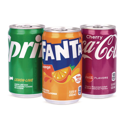 Mini Cans Variety Pack, Assorted Flavors, 7.5 oz Can, 30/Carton