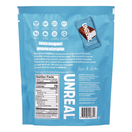 Dark Chocolate Coconut Minis and PB Cups Variety, 11.1 oz Bag (Dk Chocolate Coconut), 10.05 oz Bag (Dk Chocolate PB), 2/CT