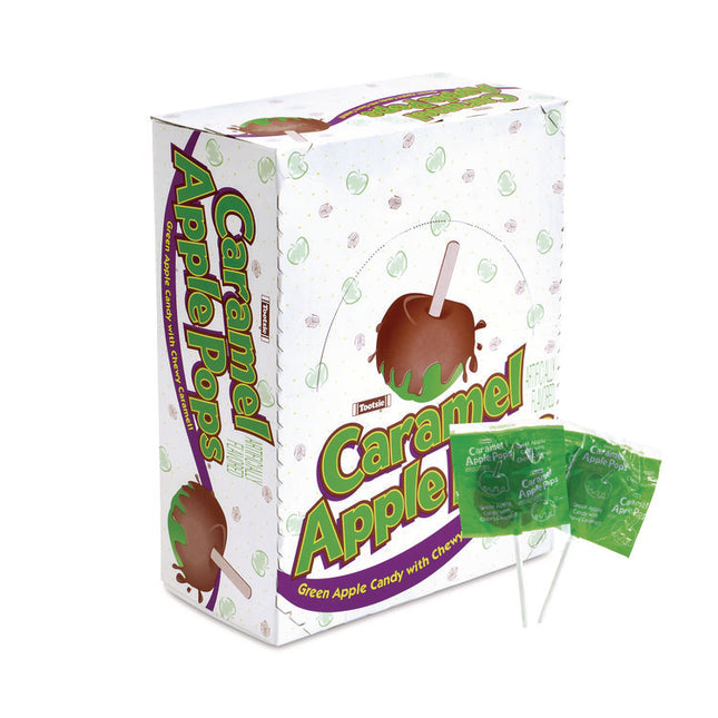 Caramel Apple Pops, 0.63 oz, 48/Carton