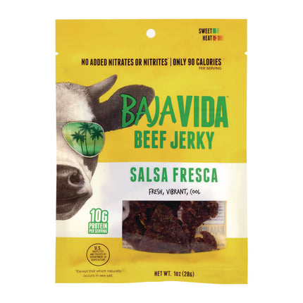 Beef Jerky Salsa Fresca Snack Pack, Salsa Fresca, 1 oz Packet, 12/Carton