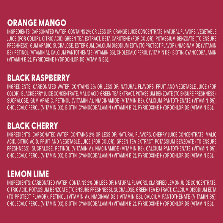 Fruit Frenzy Variety Pack, Assorted Flavors, 17 oz Bottle 24/Carton