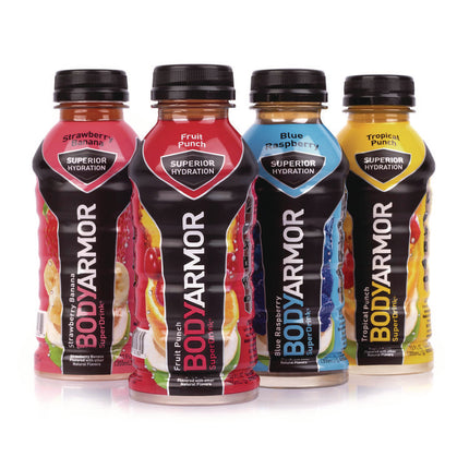 BASE Sports Drink Variety Pack, Assorted Flavors, 12 oz Bottle, 24/Carton