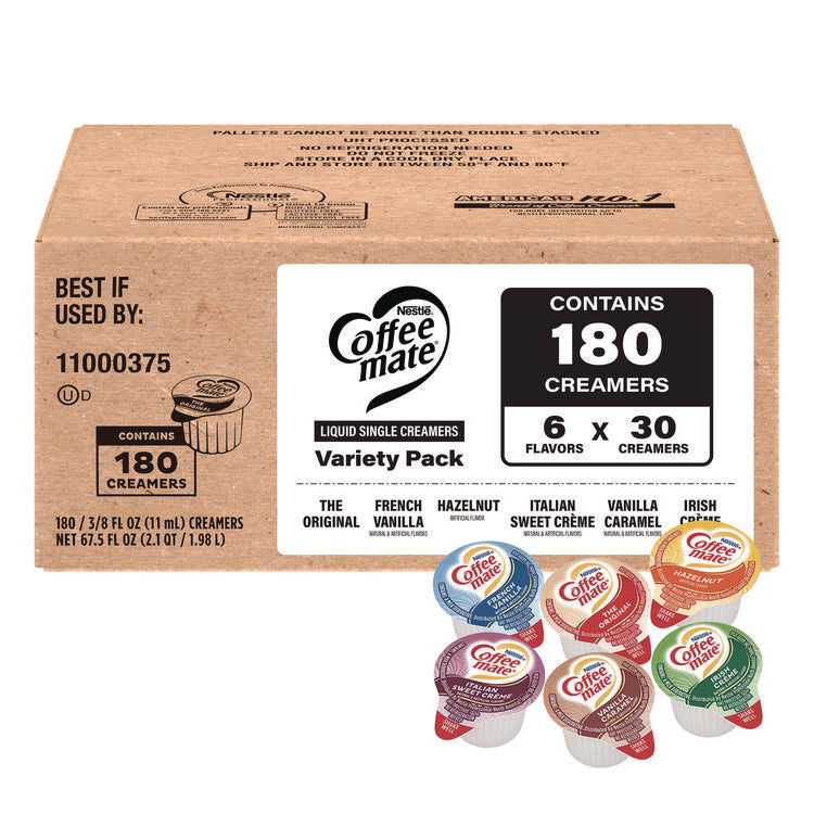 Variety Pack, Assorted Flavors, 0.38 oz Mini Cups, 180/Carton