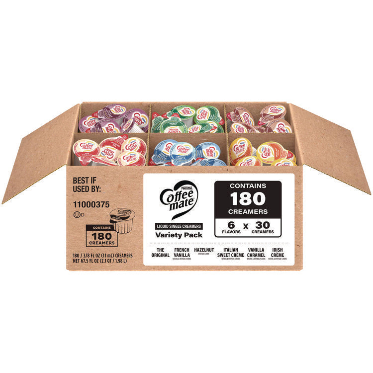 Variety Pack, Assorted Flavors, 0.38 oz Mini Cups, 180/Carton