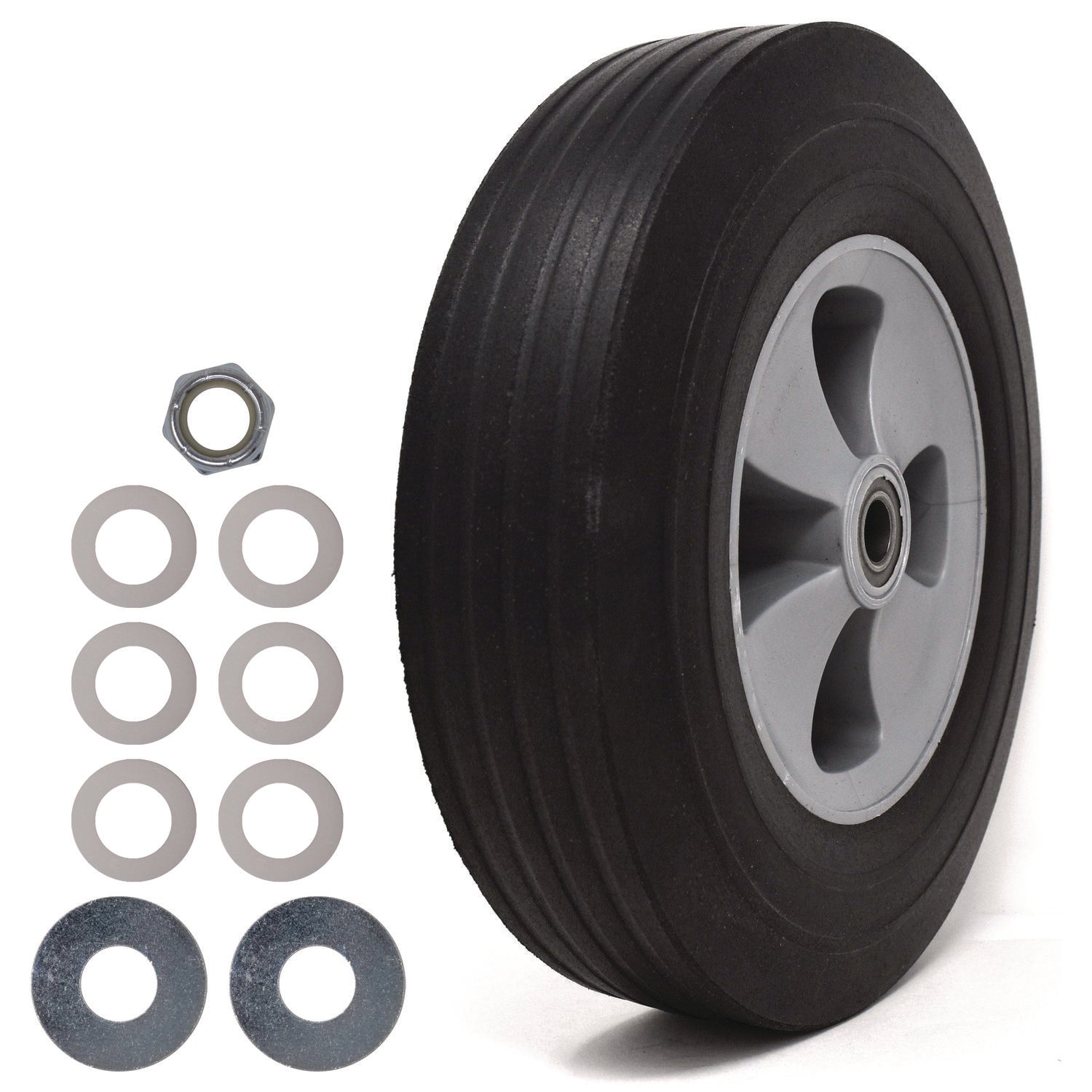 Tilt Truck Wheels, 12" Wheel, Black