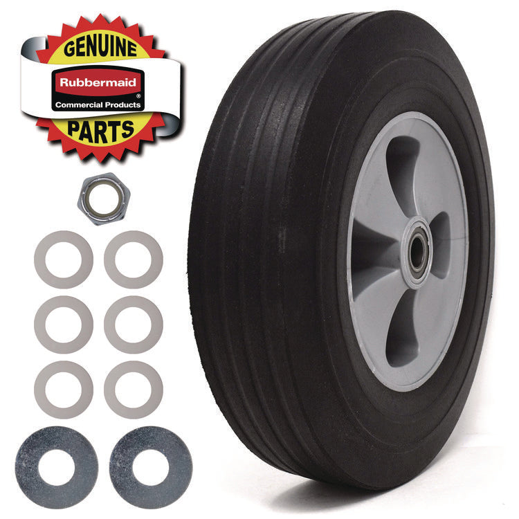 Tilt Truck Wheels, 12" Wheel, Black