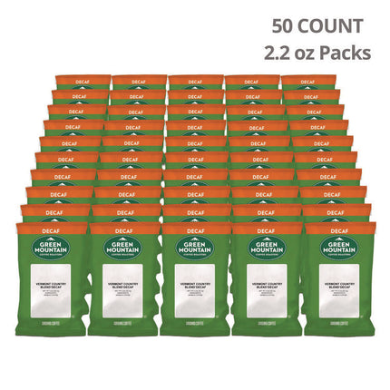Vermont Country Blend Decaf Coffee Fraction Packs, 2.2oz, 50/carton