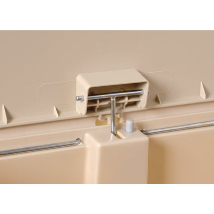Streamline Resin Step-On Container, Front Step Style, 18 gal, Polyethylene, Beige