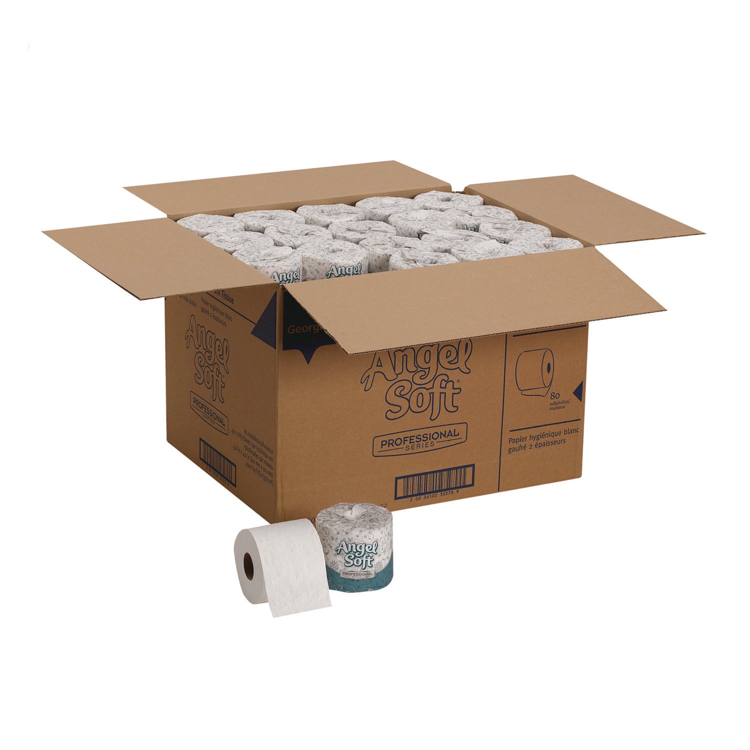 Angel Soft Ps Premium Bathroom Tissue, Septic Safe, 2-Ply, White, 450 Sheets/roll, 80 Rolls/carton