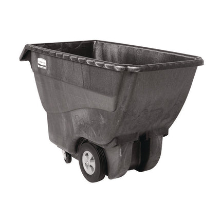 4" Caster for the 3/4" Std Duty Tilt Truck, Rigid Mount Plate, 4" Wheel, Black/Gray