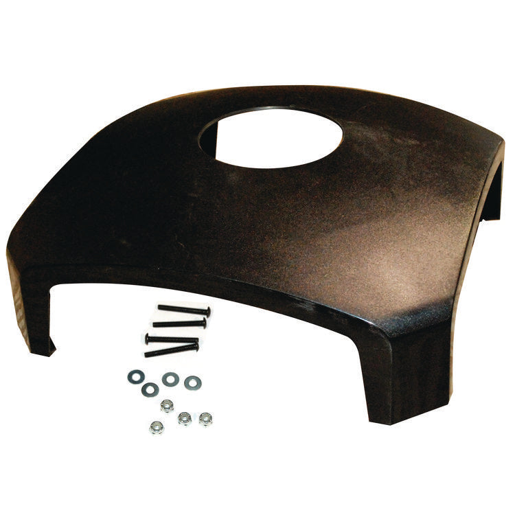 Dome Top with Hole for Waste Receptacle, 25.5" x 25.5" x 9.75", Driftwood