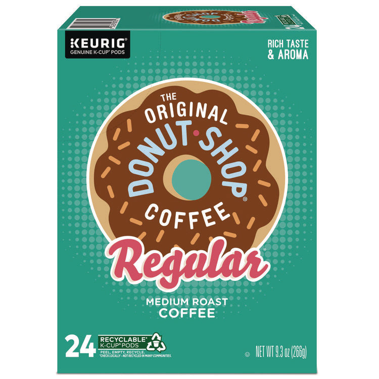 Donut Shop Coffee K-Cups, Regular, 24/box