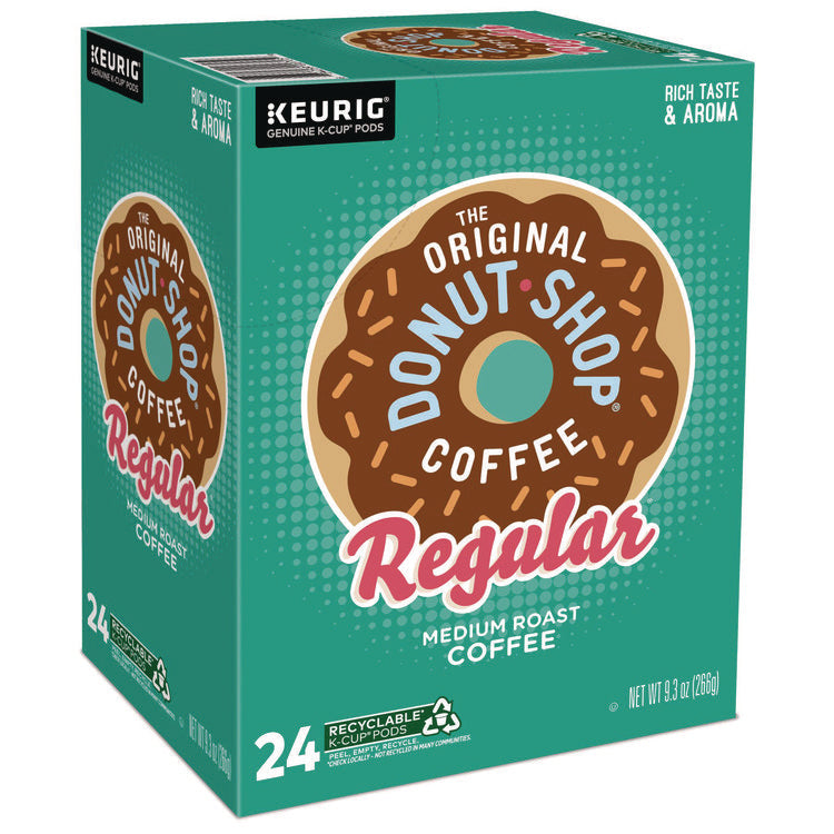 Donut Shop Coffee K-Cups, Regular, 24/box