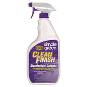 Clean Finish Disinfectant Cleaner, Herbal, 32 Oz Spray Bottle, 12/carton