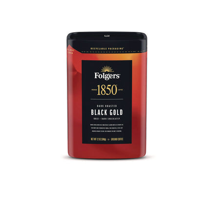 Coffee, Black Gold, 12 oz Bag, 6/Carton