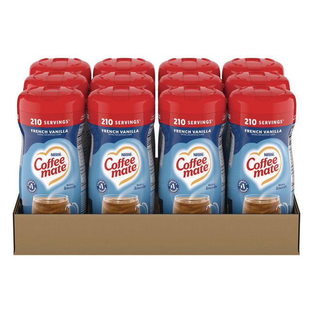 Non-Dairy Powdered Creamer, French Vanilla, 15 Oz Canister, 12/carton
