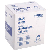 Lightweight Latex-Free Hairnets, Nylon, 24", Black, 144/Box, 20 Boxes/Carton