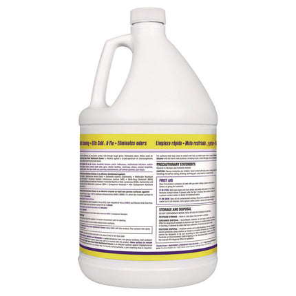 Clean Finish Disinfectant Cleaner, Herbal, 1 gal Bottle, 4/Carton
