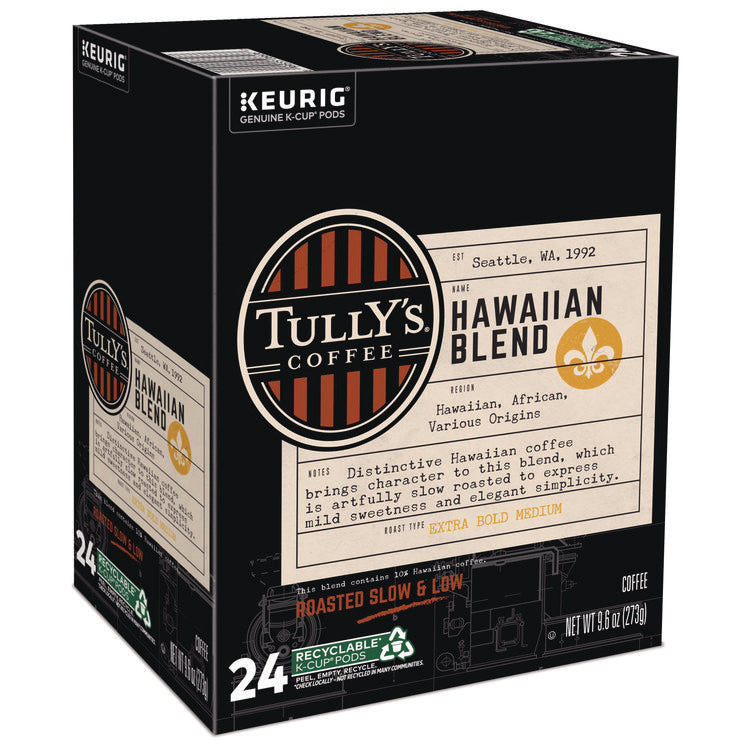 Hawaiian Blend Coffee K-Cups, 24/box