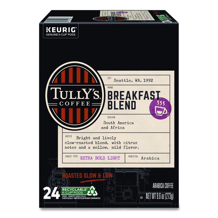 Breakfast Blend Coffee K-Cups, 24/box