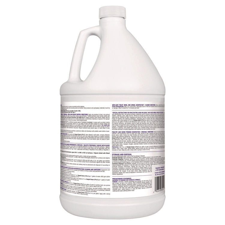 d Pro 5 Disinfectant, 1 gal Bottle, 4/Carton