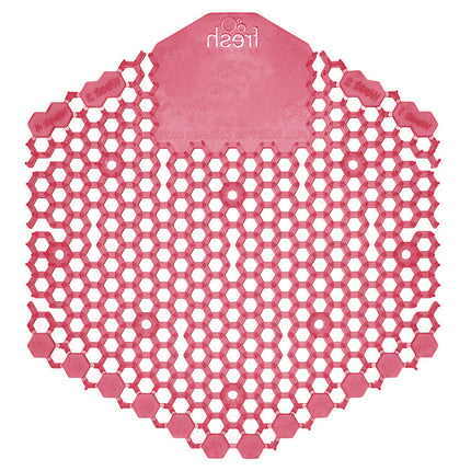 Wave 3d Urinal Deodorizer Screen, Spiced Apple Scent, Red, 10/box