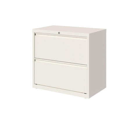 Lateral File, 2 Letter/Legal/A4-Size Drawers, White, 30" x 18.63" x 28"
