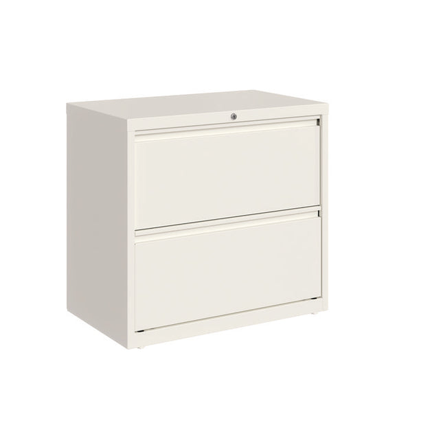 Lateral File, 2 Letter/Legal/A4-Size Drawers, White, 30" x 18.63" x 28"