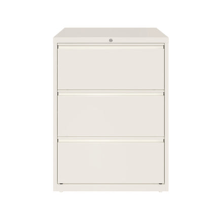 Lateral File, 3 Letter/Legal/A4 -Size File Drawers, White, 30" x 18.63" x 40.25"