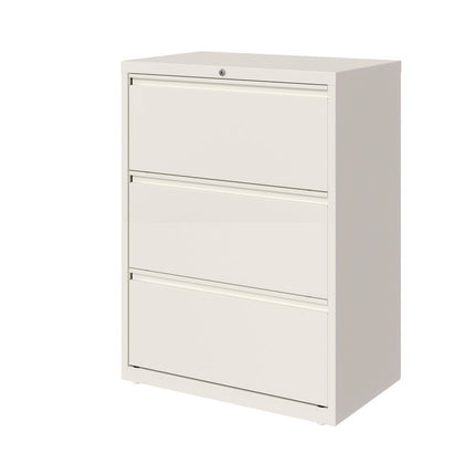Lateral File, 3 Letter/Legal/A4 -Size File Drawers, White, 30" x 18.63" x 40.25"