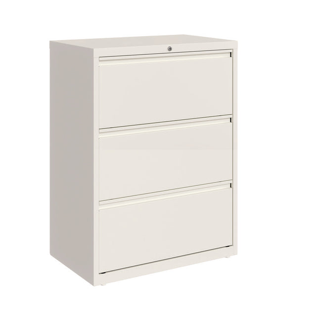 Lateral File, 3 Letter/Legal/A4 -Size File Drawers, White, 30" x 18.63" x 40.25"